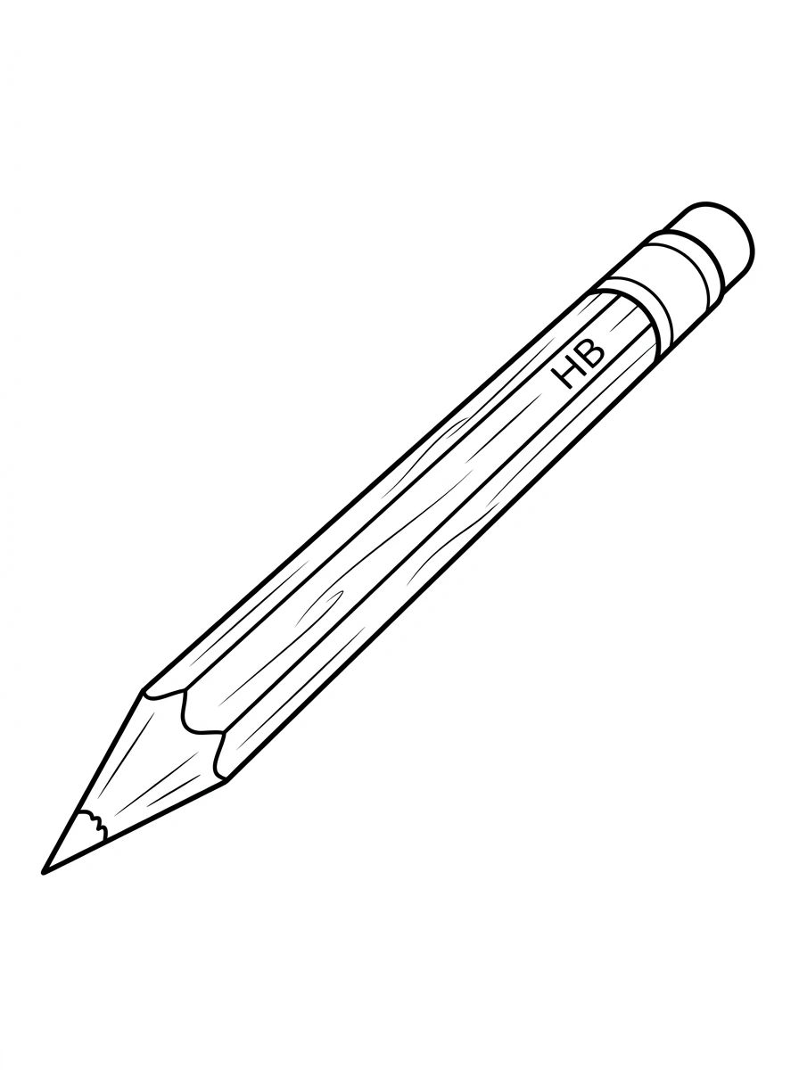 Einfacher spitzer Holzbleistift