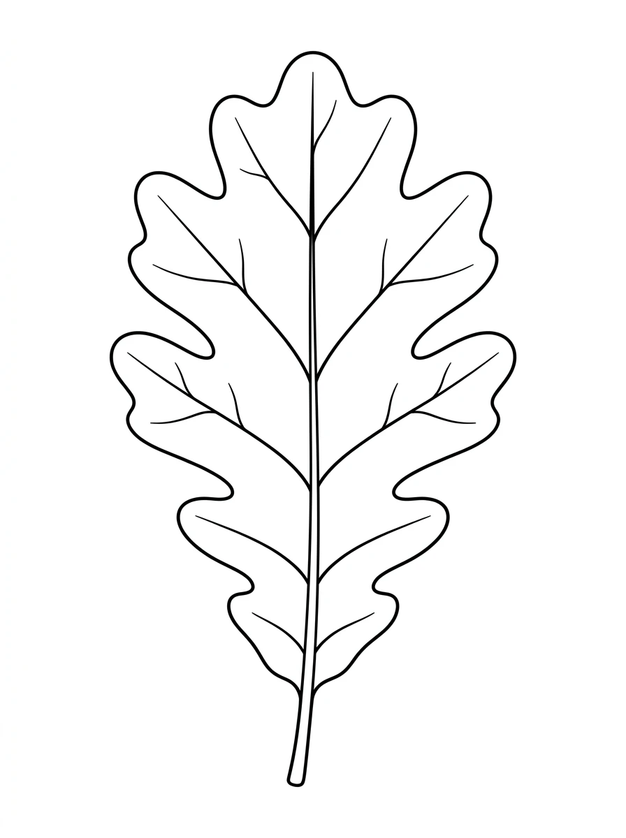 Einfaches Eichenblatt