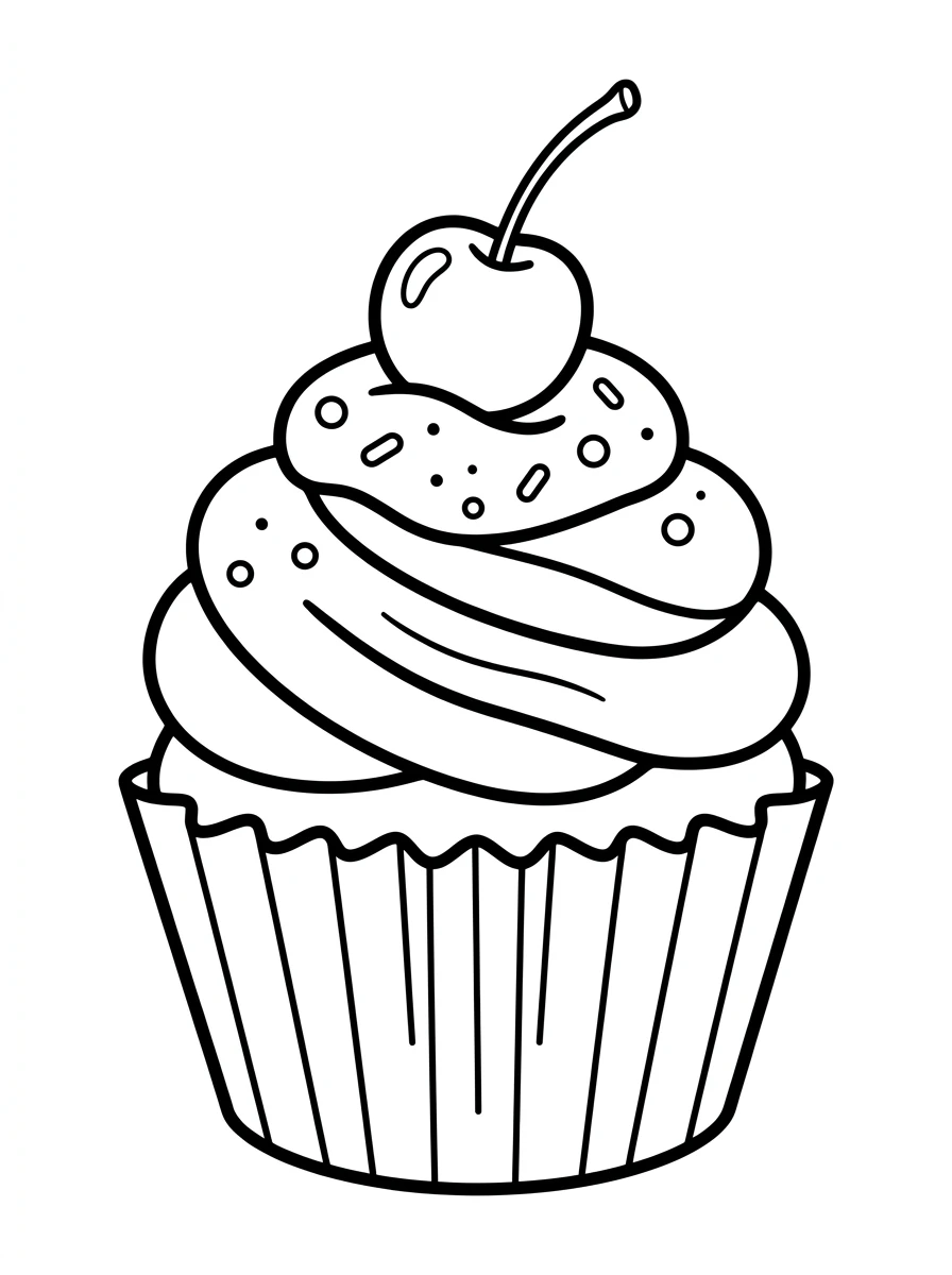 Süßer Cupcake einfach