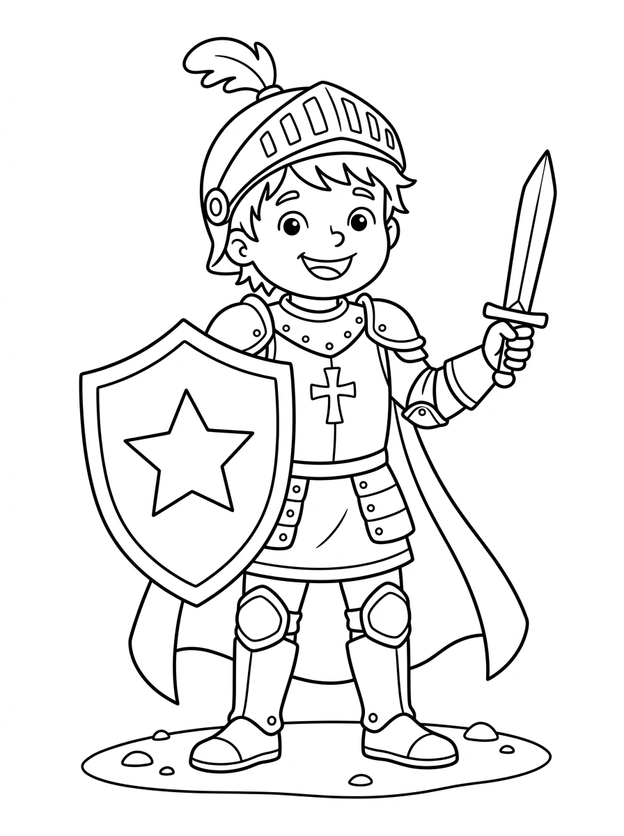 Tapferer Ritter zum Fasching