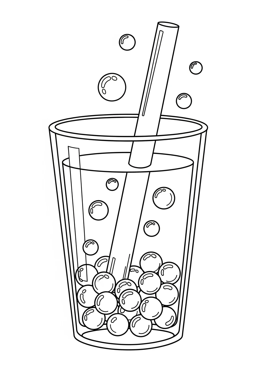 Klassischer Bubble Tea Becher