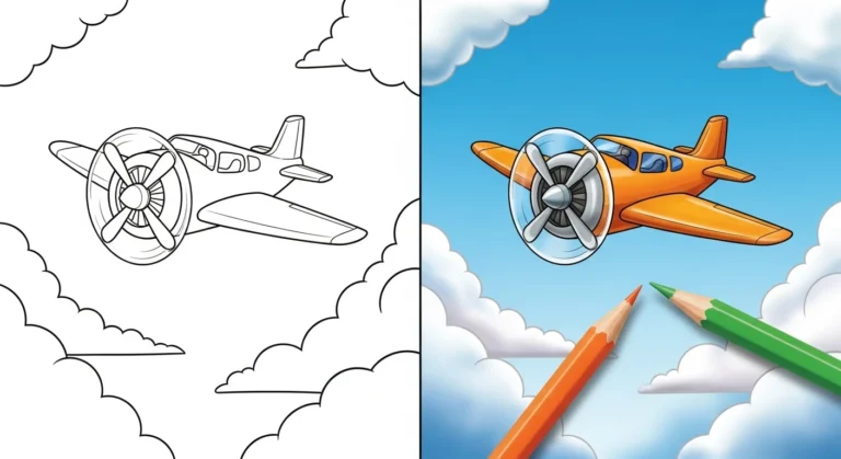 Flugzeug Ausmalbild Ausmalbild