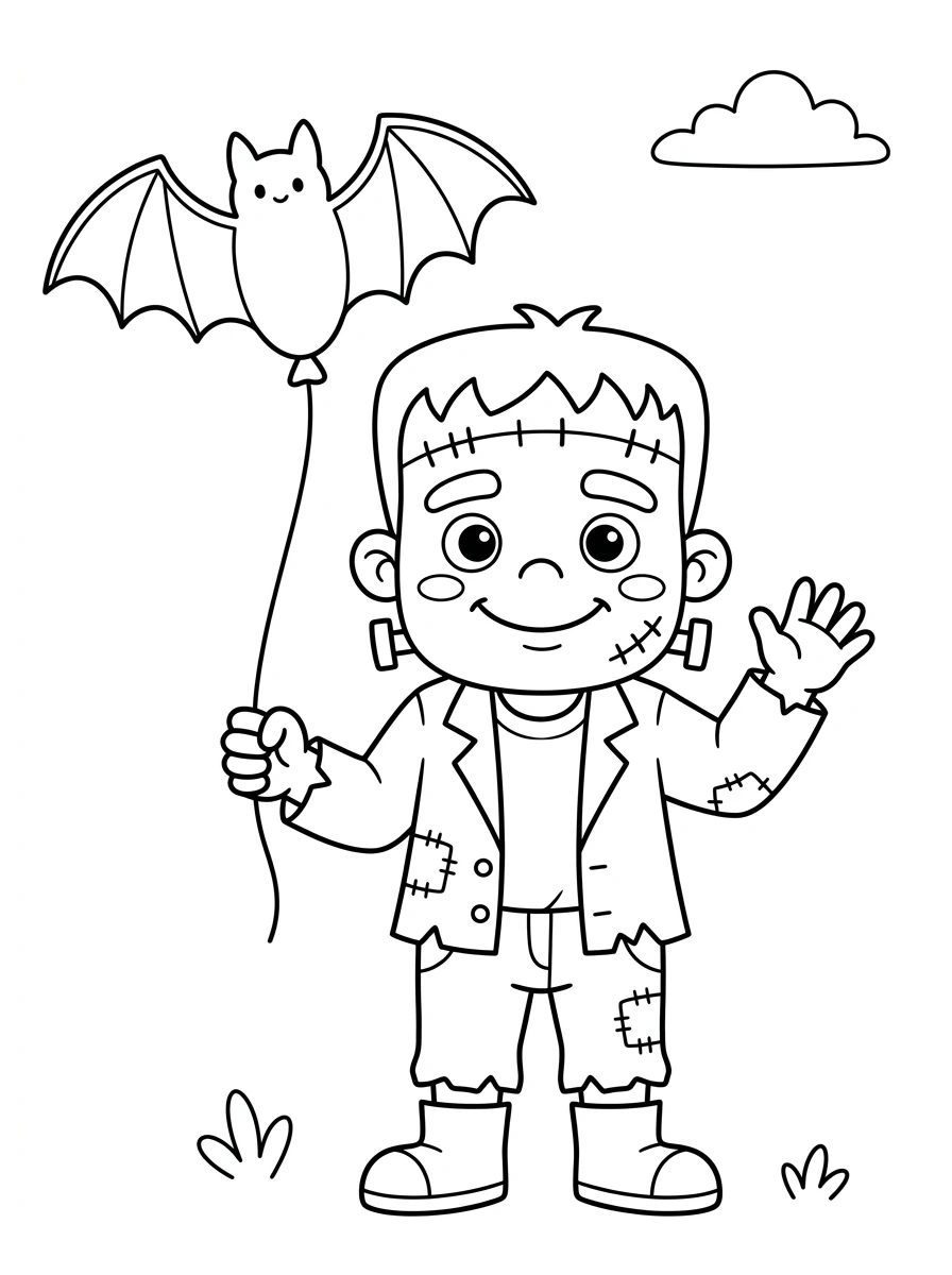 Süßes Frankenstein-Monster zu Halloween