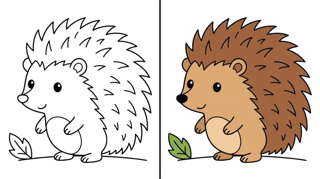 igel ausmalbild