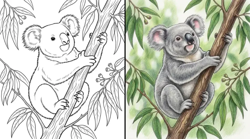 Koala Ausmalbild Ausmalbild