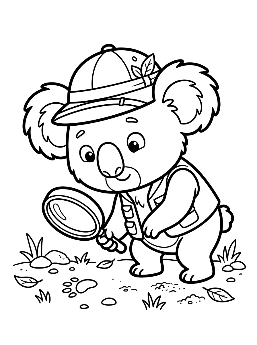 Koala auf spannender Spurensuche