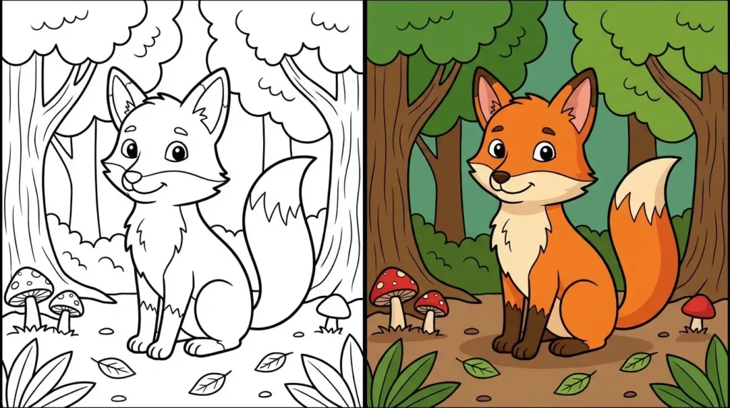 ausmalbild fuchs Ausmalbild