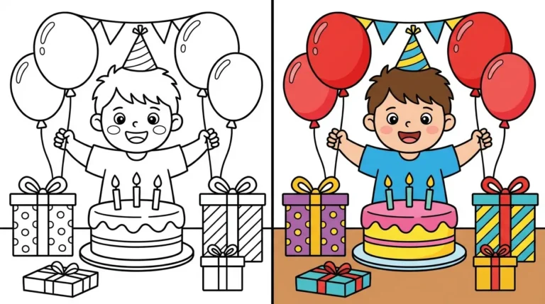 ausmalbild geburtstag Ausmalbild
