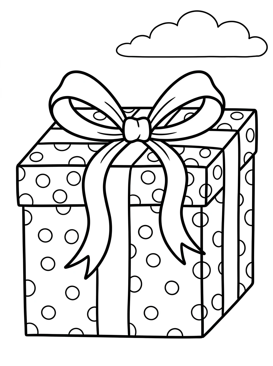 Großes Geburtstagsgeschenk mit Schleife