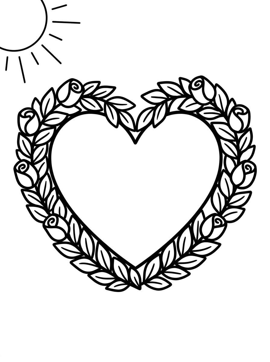 Herz im Rosenkranz