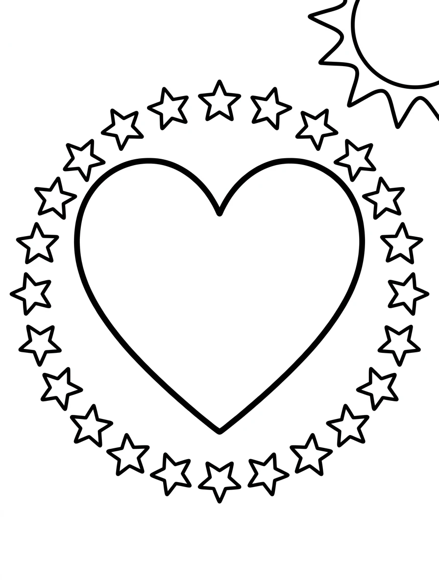 Herz im Sternenkreis