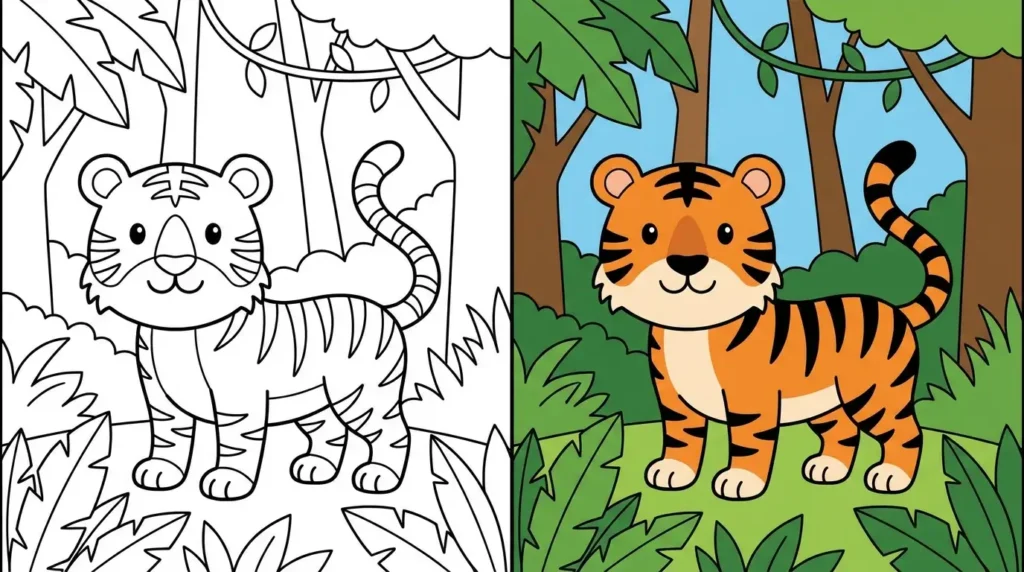 ausmalbild tiger Ausmalbild