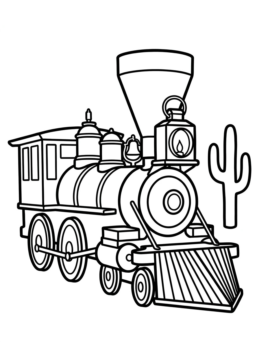 Dampflokomotive im Wilden Westen