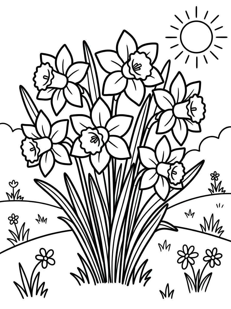 Osterglocken auf der Frühlingswiese