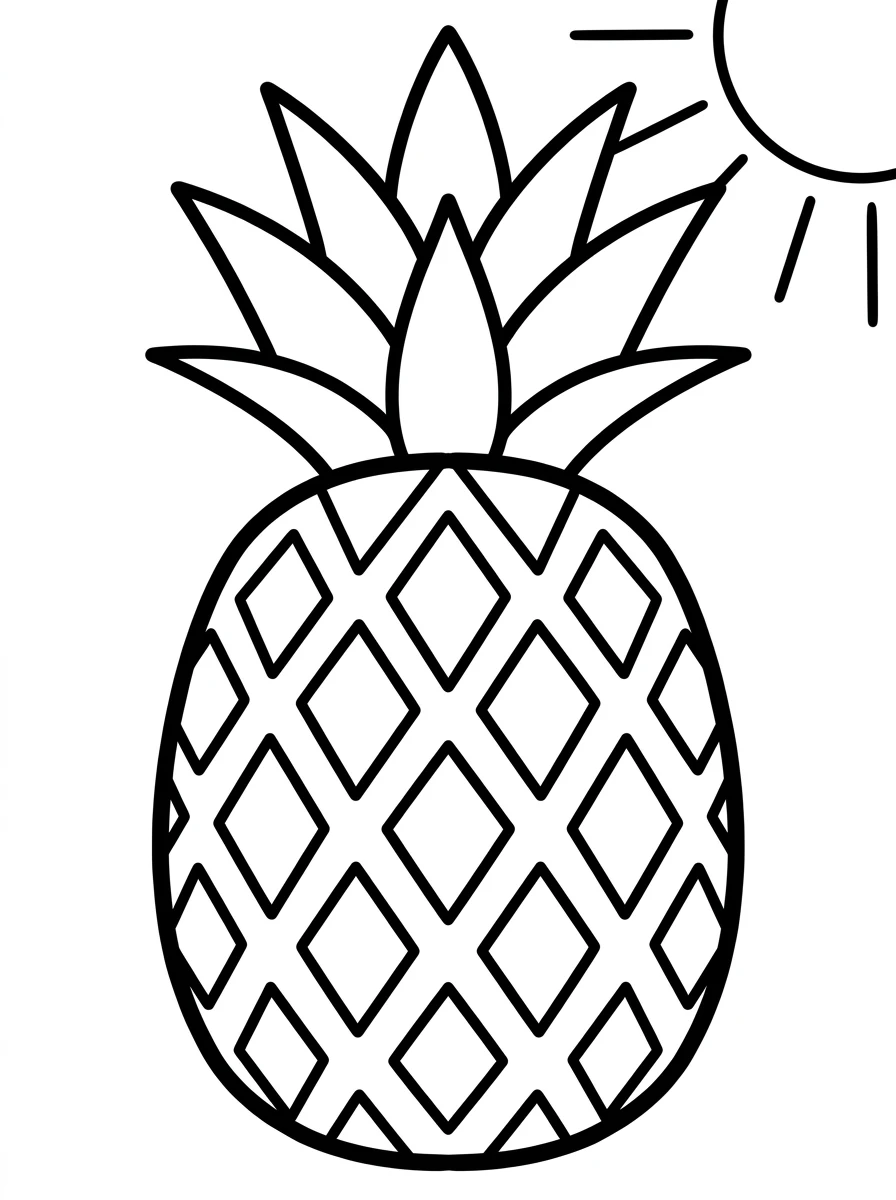 Ananas unter der Sonne