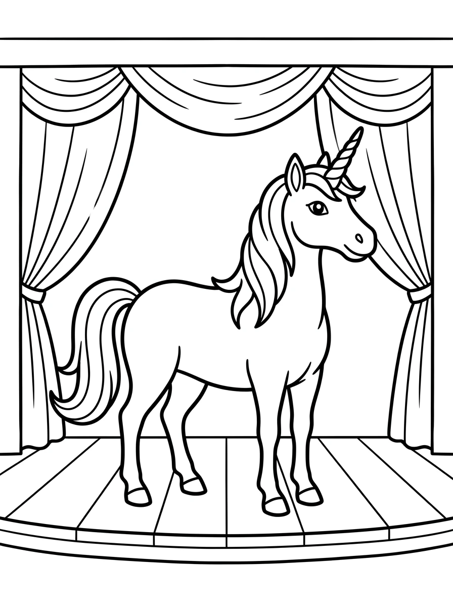 Einhorn auf einer Margeritenwiese