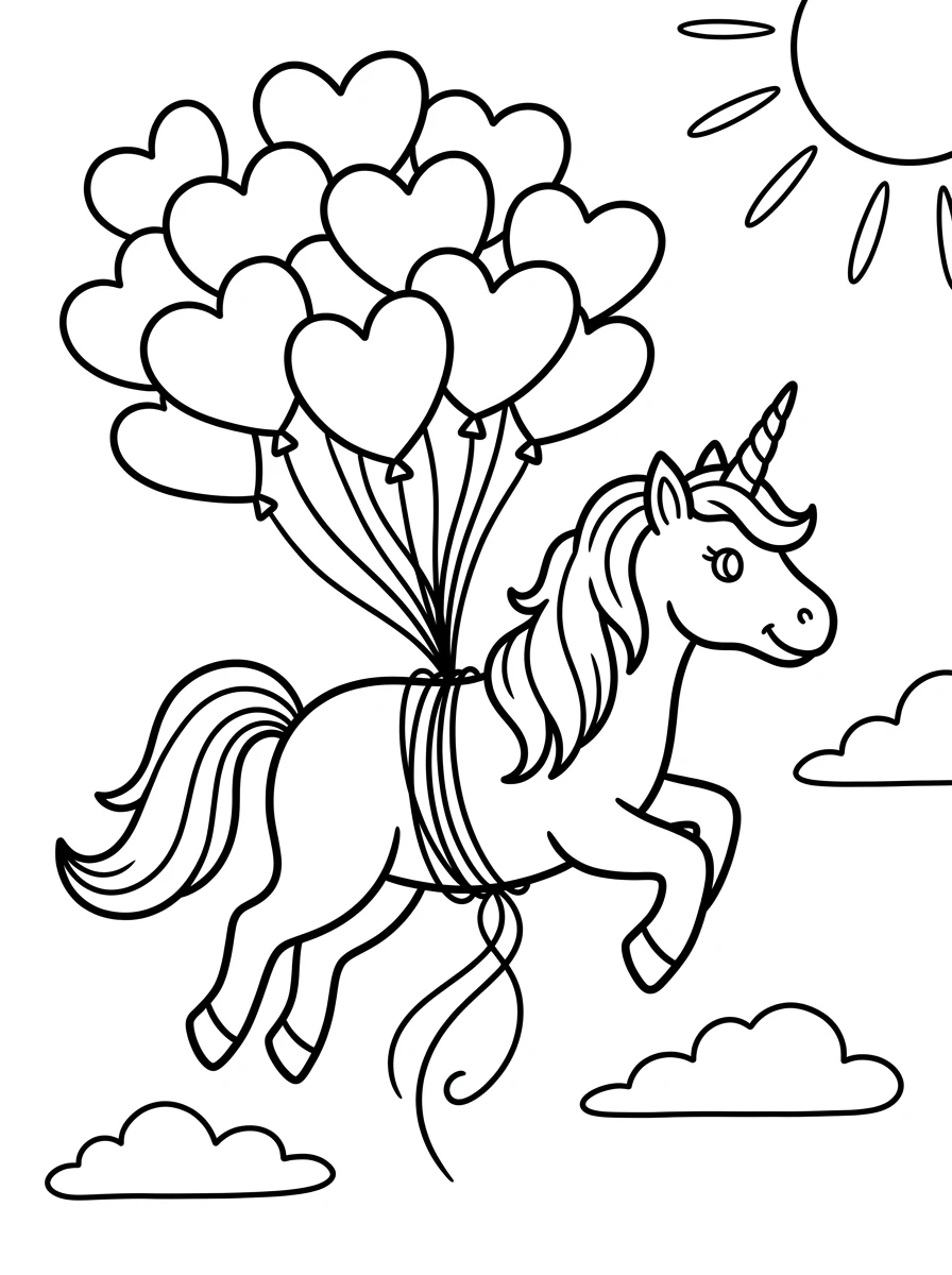 Einhorn und kleiner Drache