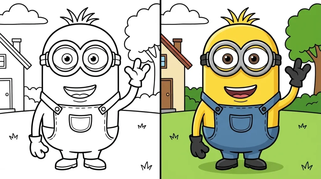 ausmalbilder minions Ausmalbild