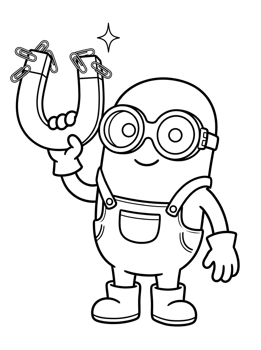 Feuerwehr-Held und ausmalbilder minions