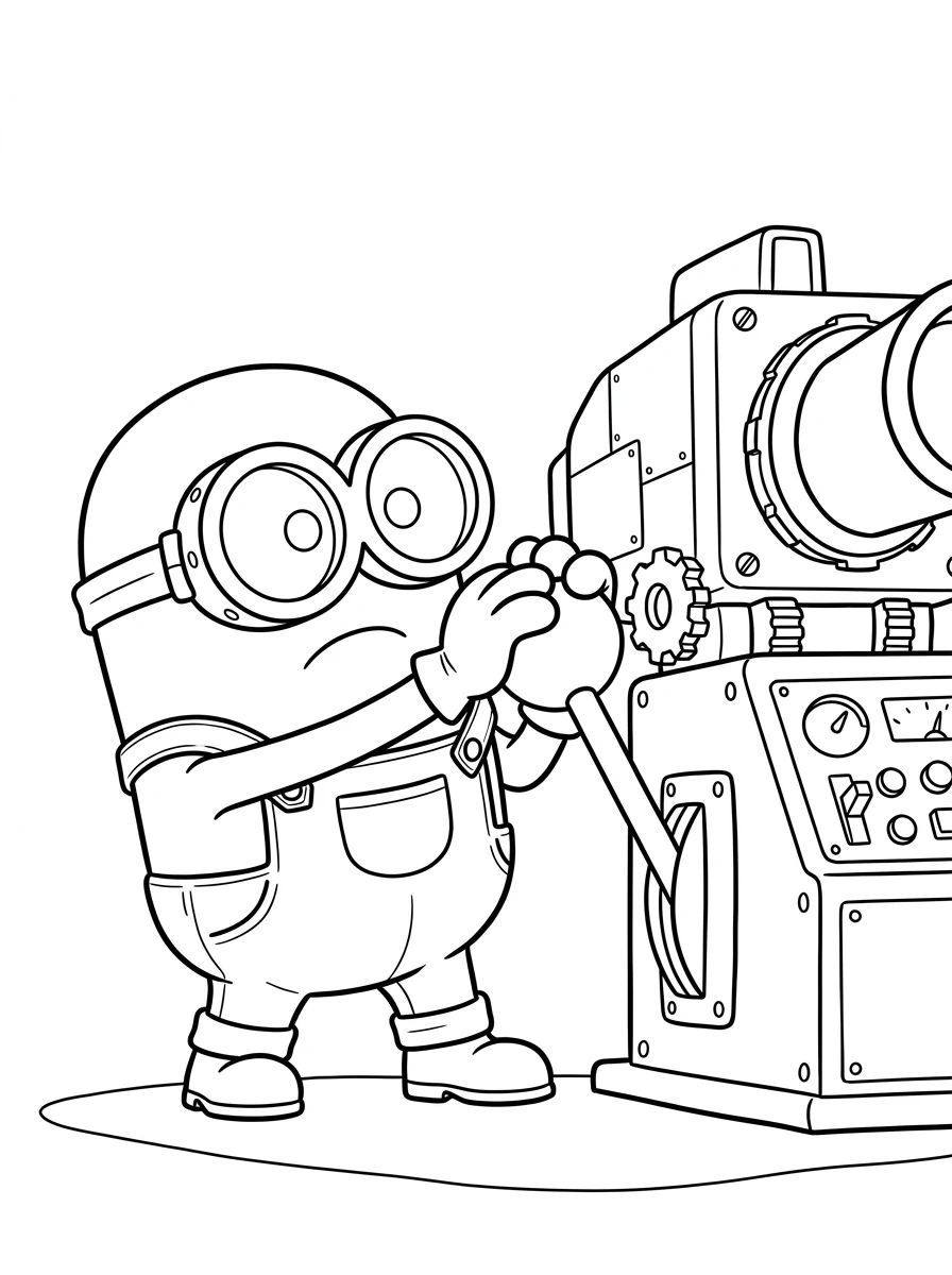 Lesender Minion mit Brille