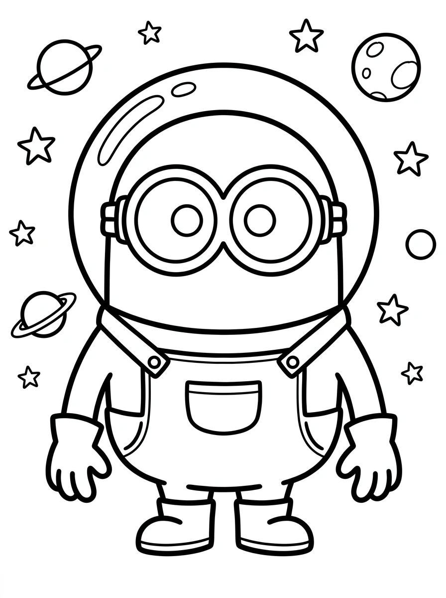 Minion auf dem Skateboard