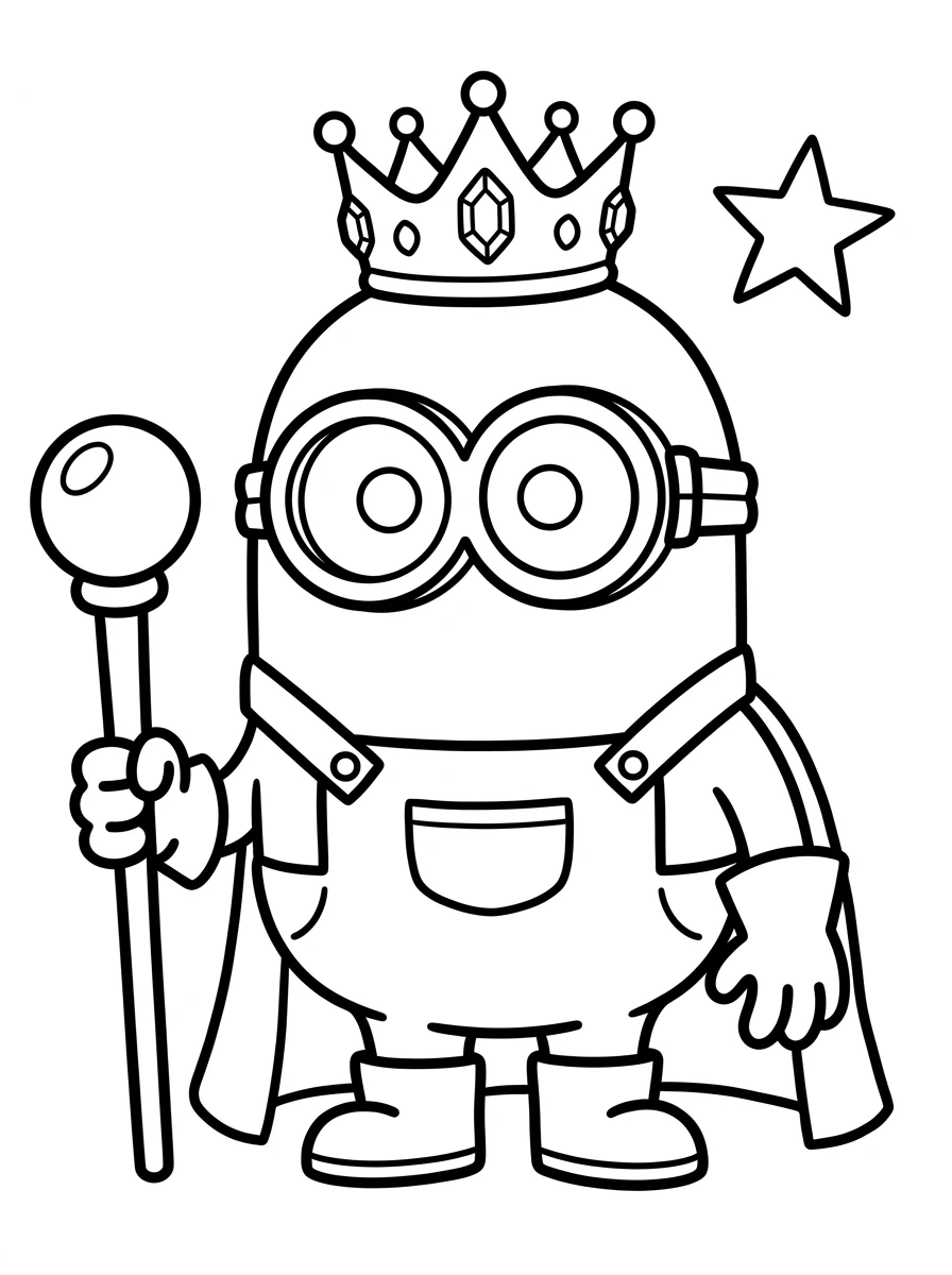 Minion auf einem riesigen Cupcake