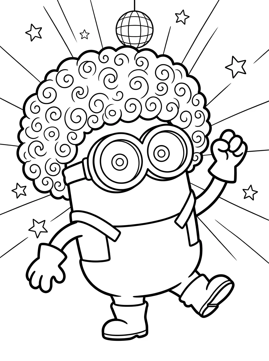 Minion mit Lupe und Marienkäfer