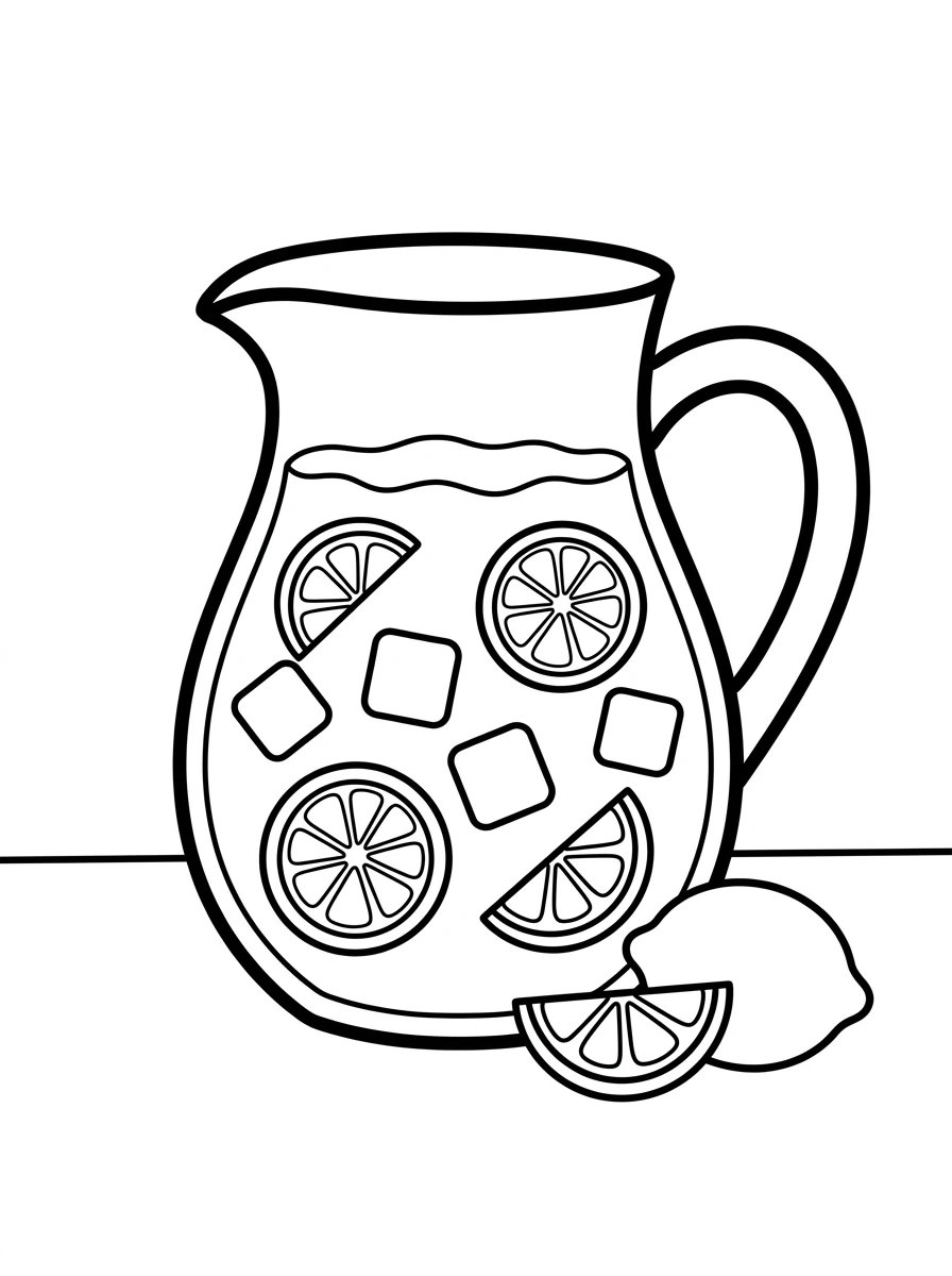 Erfrischende Zitronenlimonade im Sommer