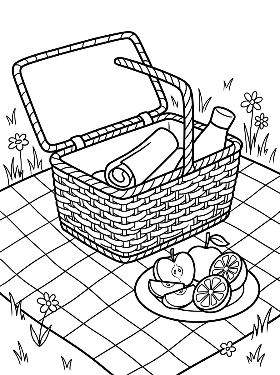 Sommerliches Picknick im Gras