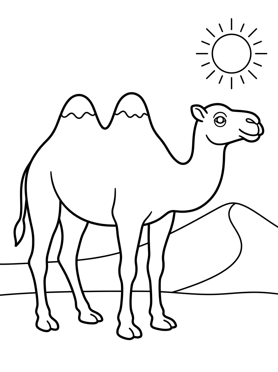Kamel in der Wüste