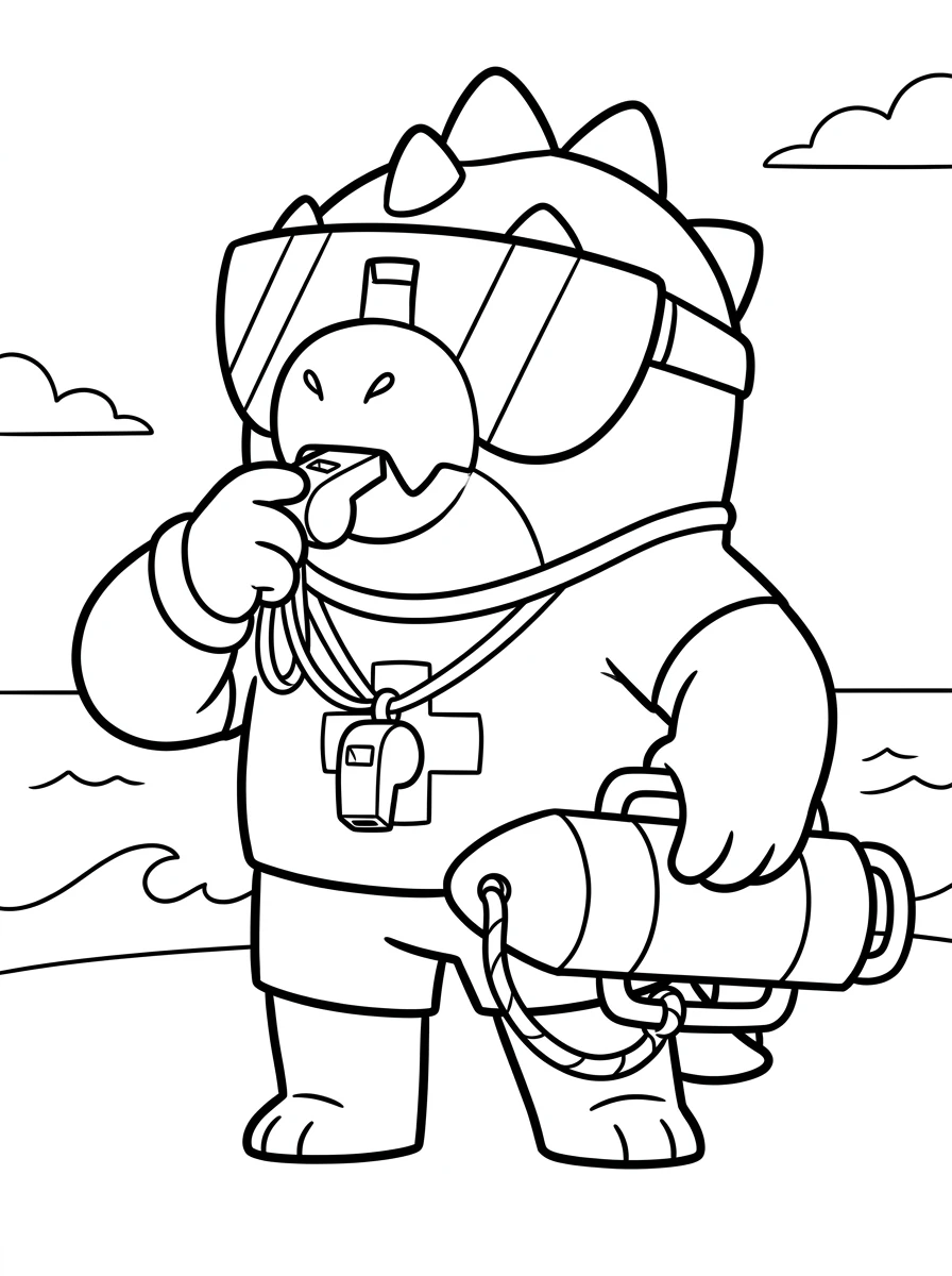 Bademeister Buzz von Brawl Stars