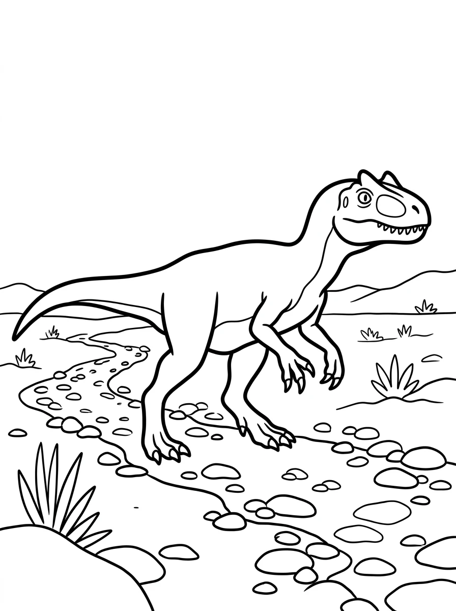 Allosaurus Dino Ausmalbilder