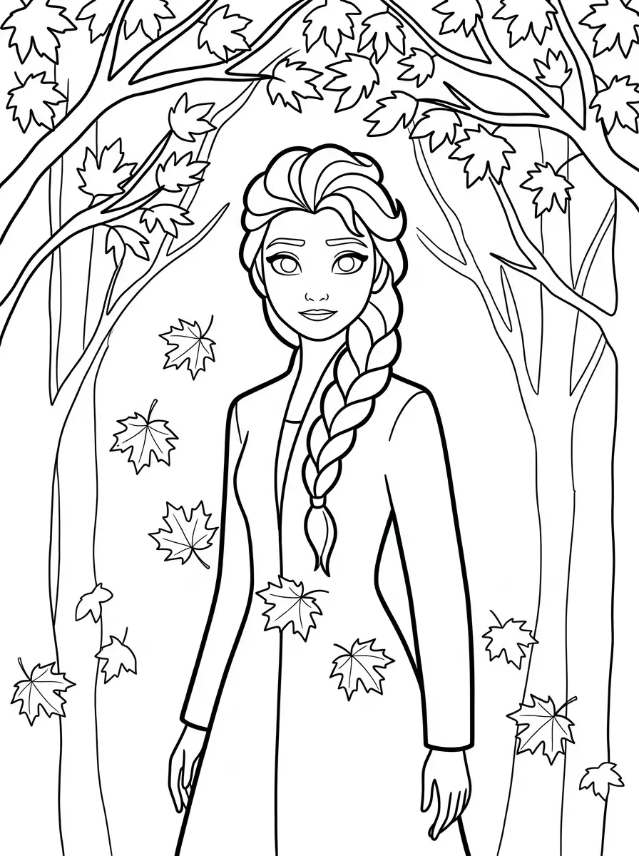Elsa im herbstlichen Zauberwald