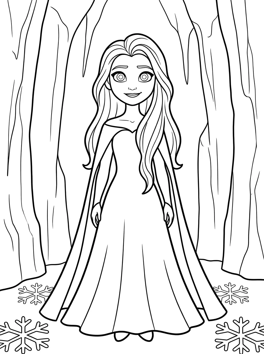 Wunderschöne Elsa-Malvorlagen