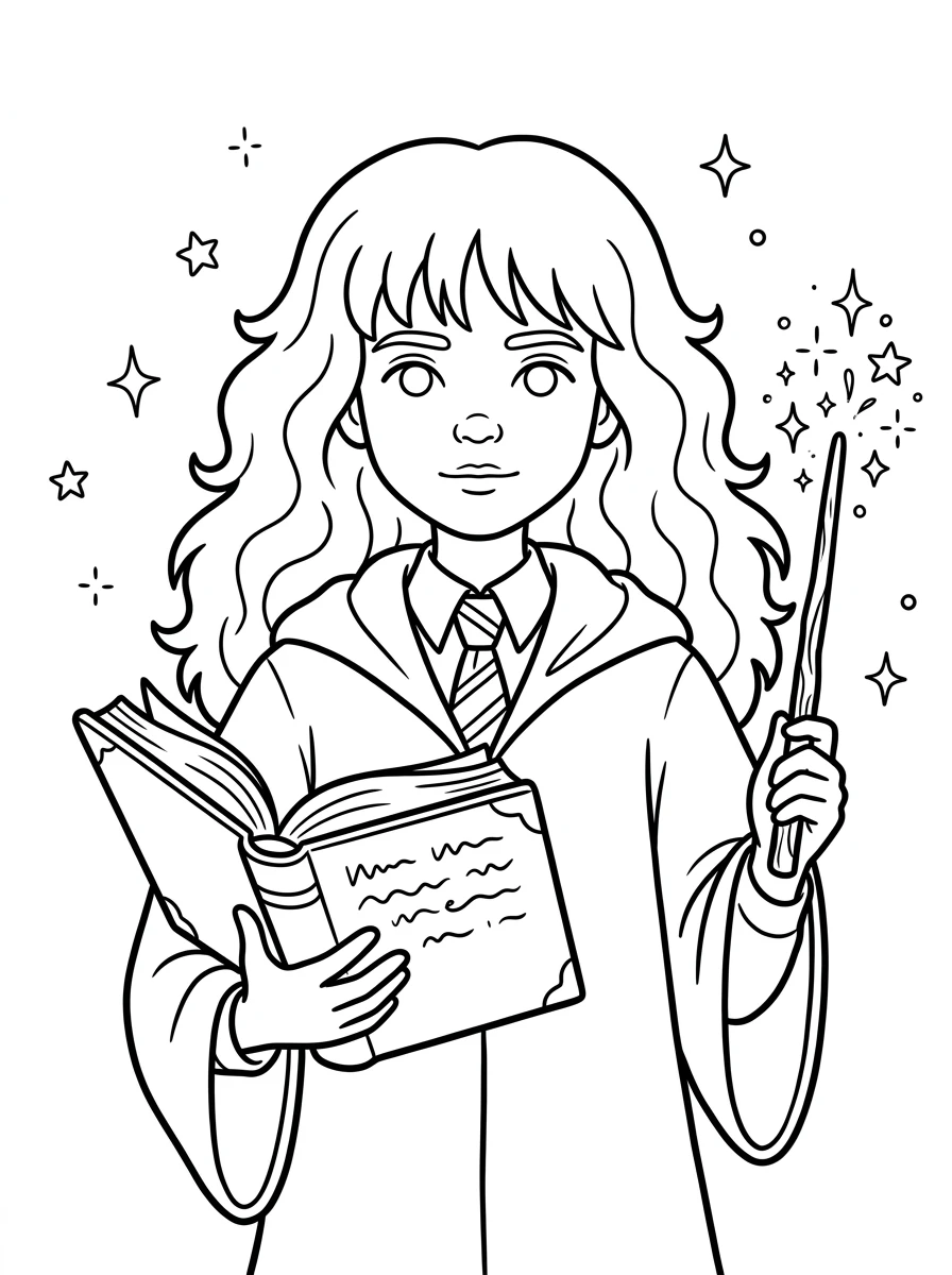 Hermine Granger zaubert Lumos