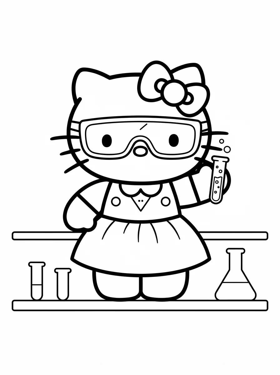 Hello Kitty im Labor
