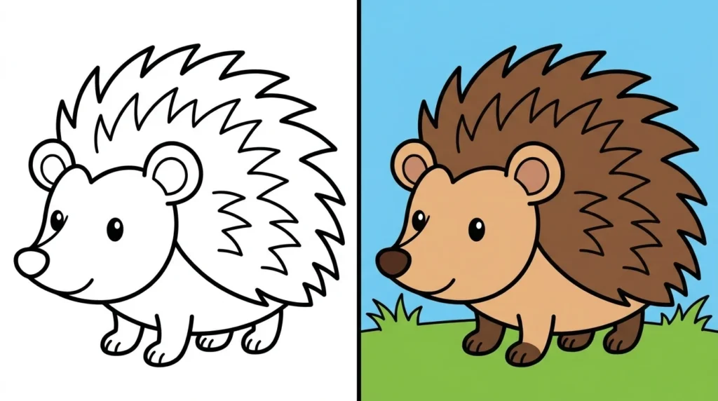 igel ausmalbild Ausmalbild