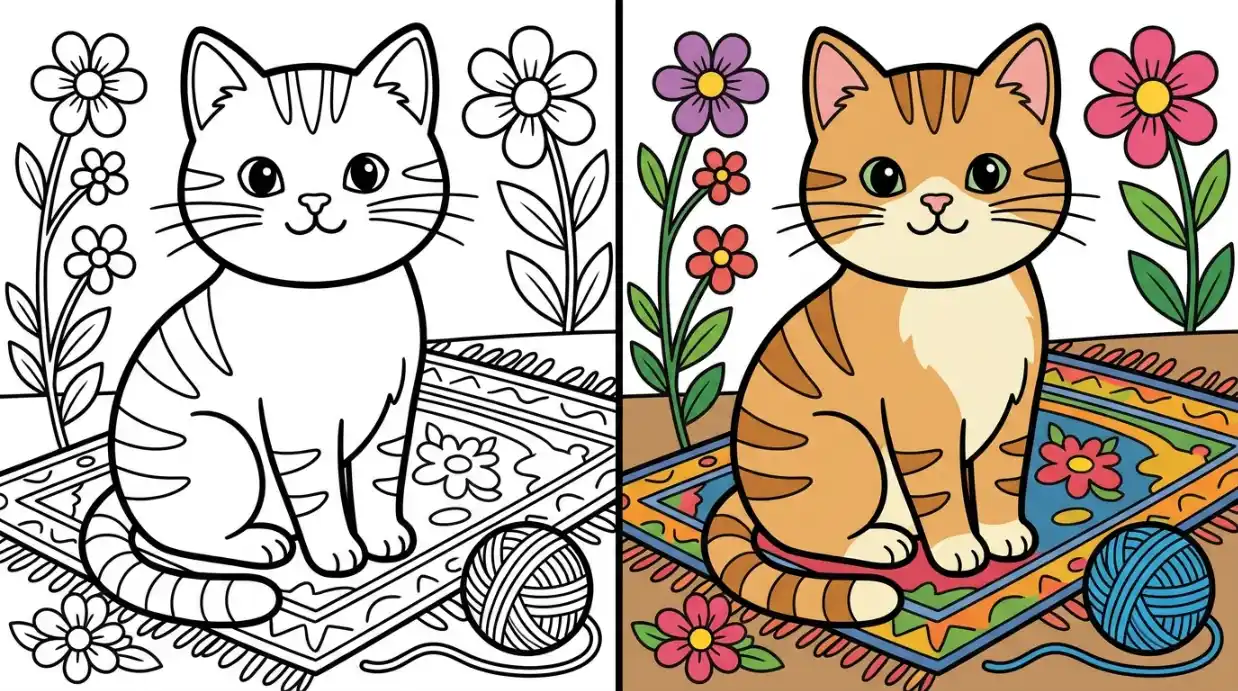 katze ausmalbilder Beitragsbild