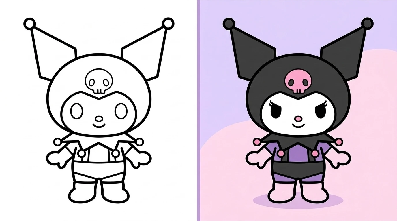 kuromi ausmalbilder Beitragsbild