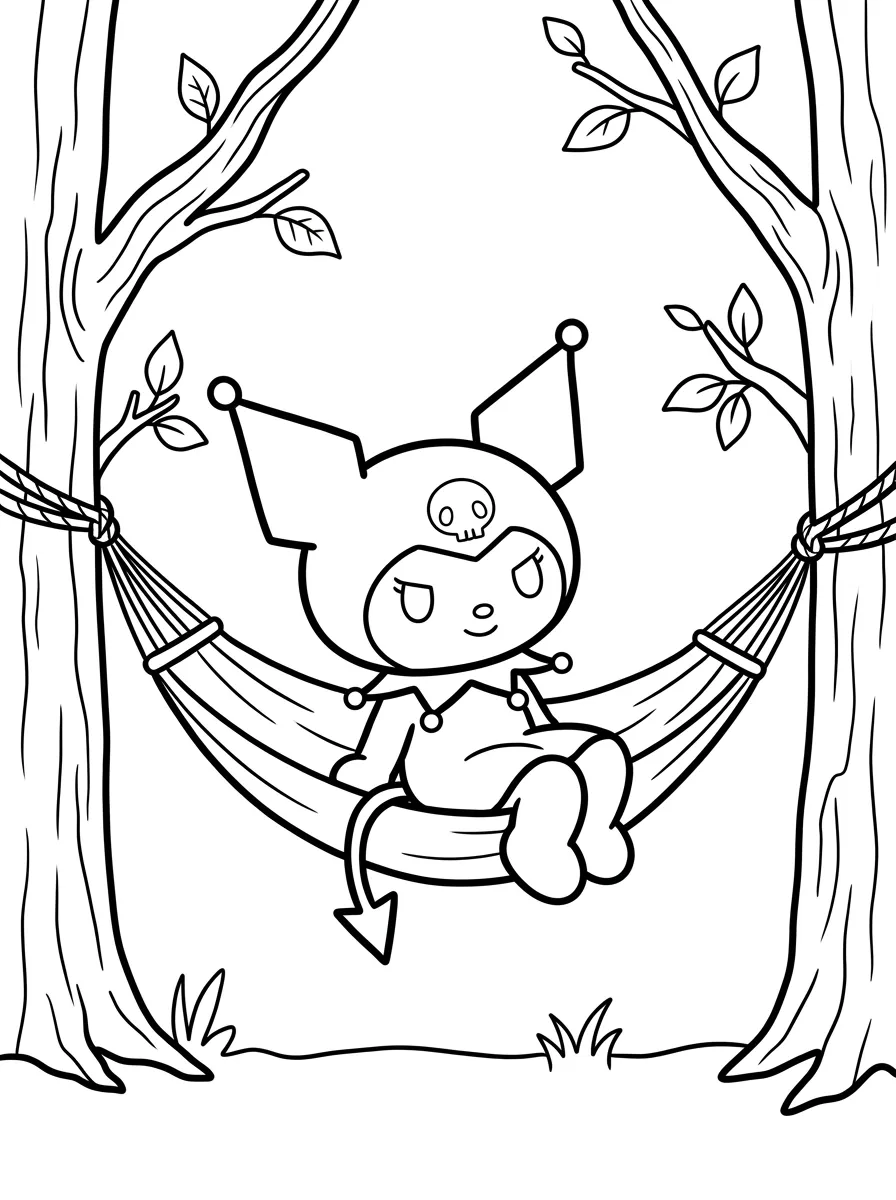 Kuromi in der Hängematte