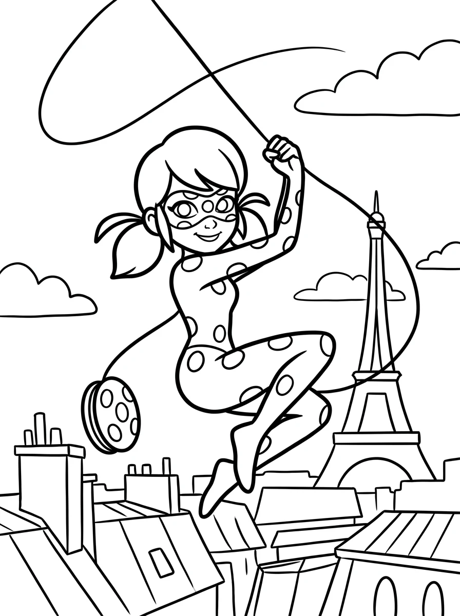 Ladybug schwingt über Paris