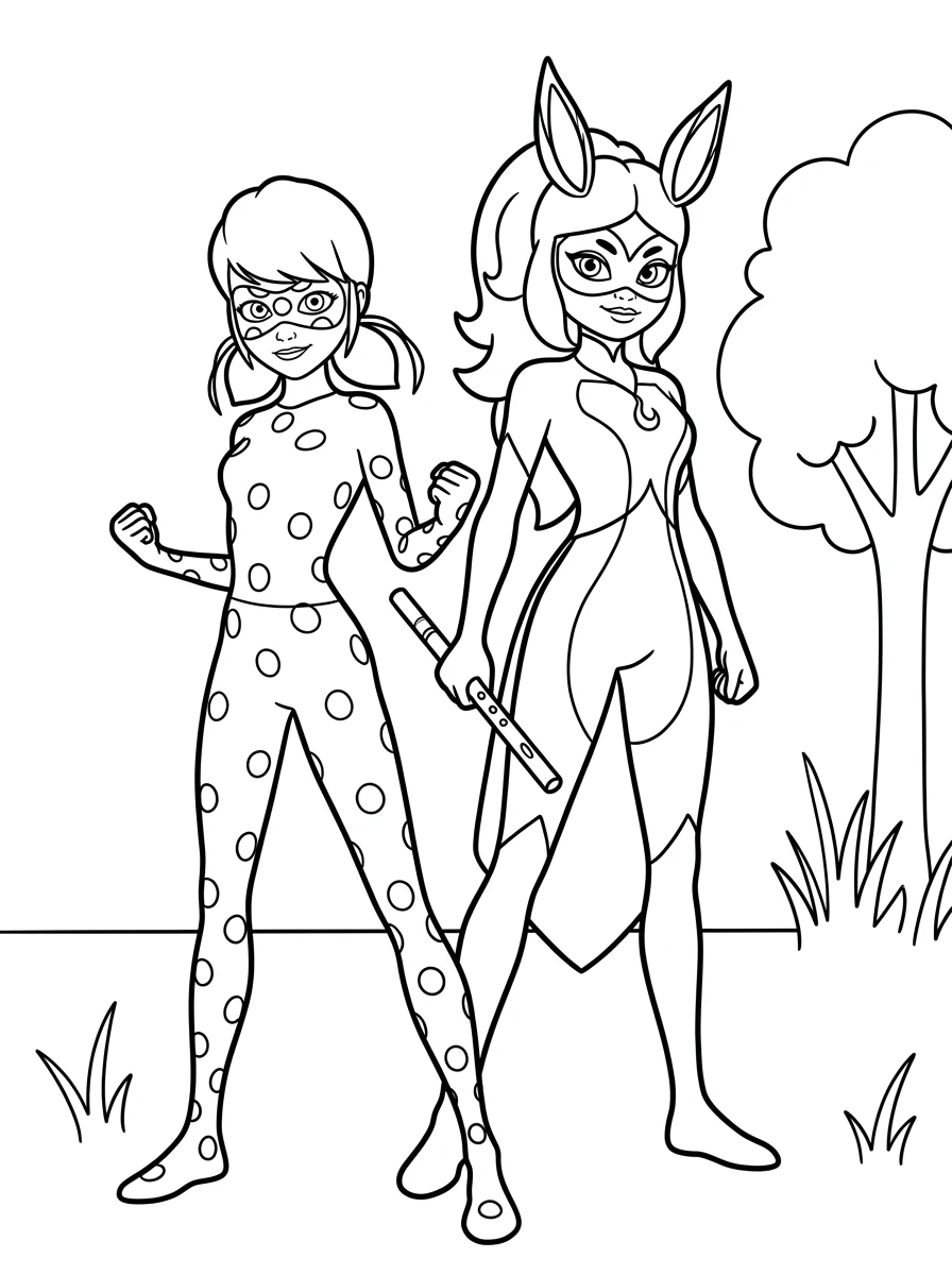Ladybug und Rena Rouge