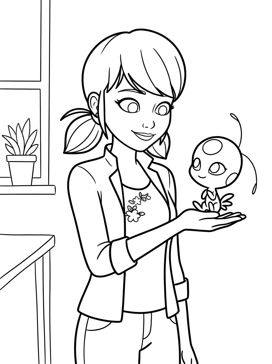 Marinette mit Kwami Tikki