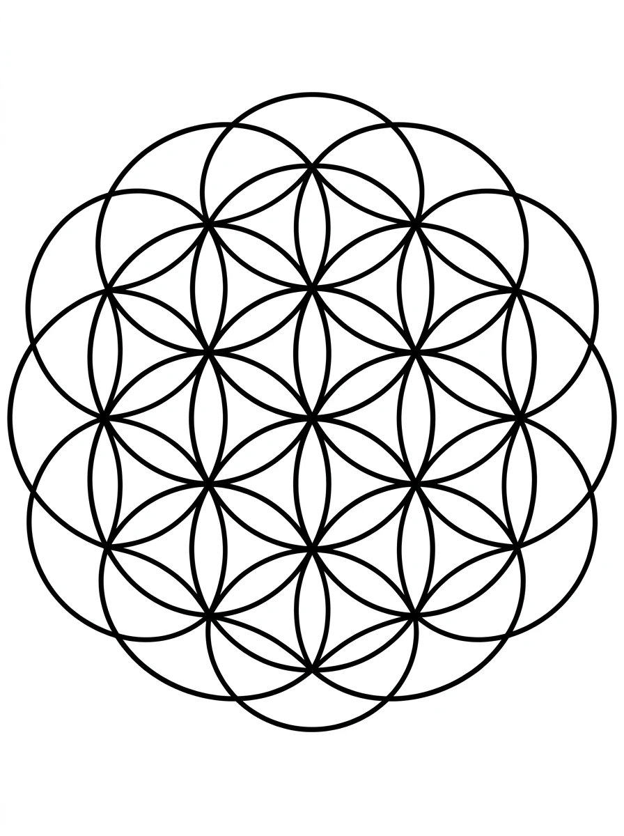 Geometrisches Kreis-Mandala
