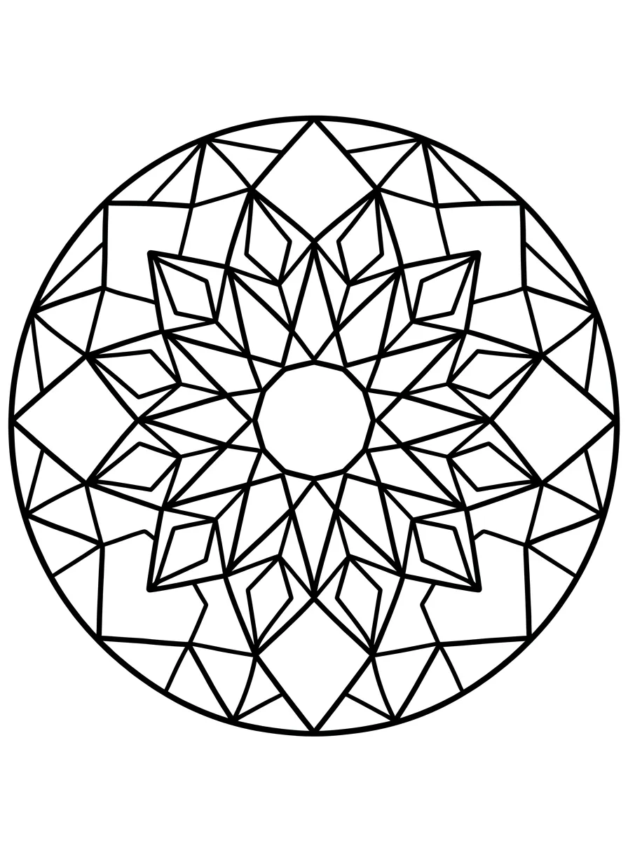 Geometrisches Kristall-Mandala