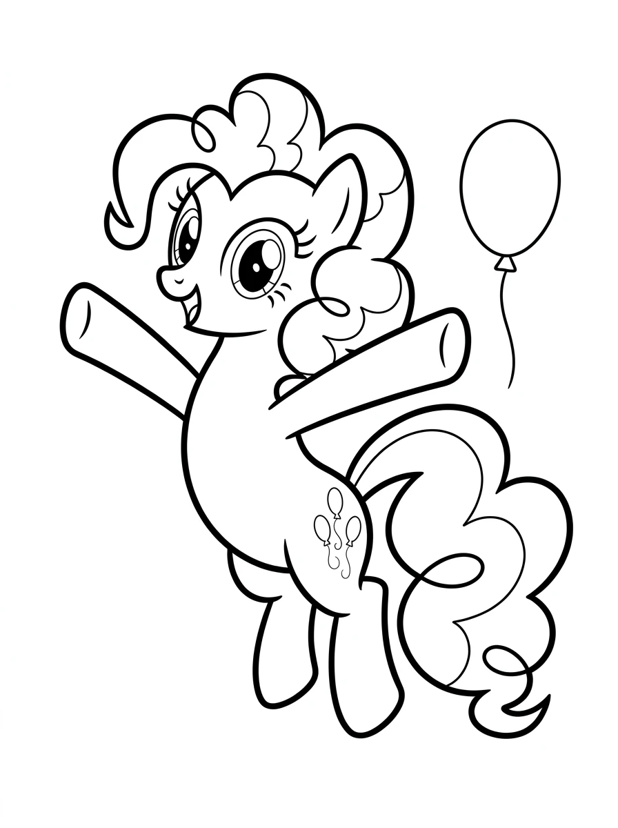 Pinkie Pie hüpft vor Freude