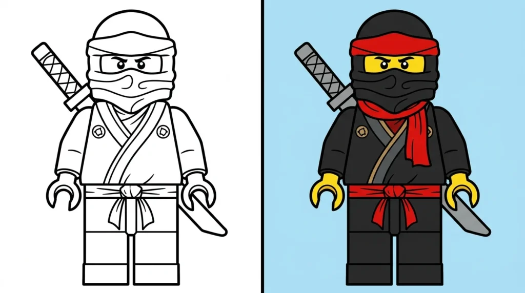 ninjago ausmalbilder Ausmalbild