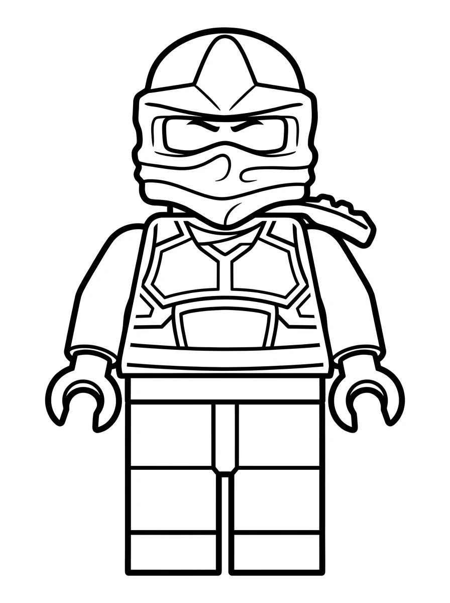 Ninjago-Ninja mit goldener Rüstung