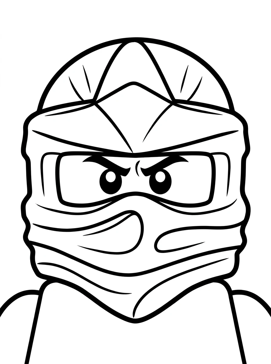 Ninjago-Ninja mit Maske