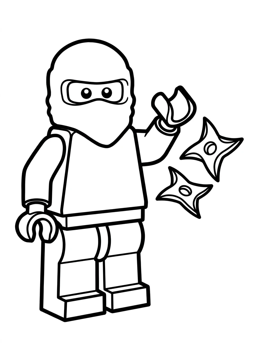 Ninjago Ninja wirft Shuriken